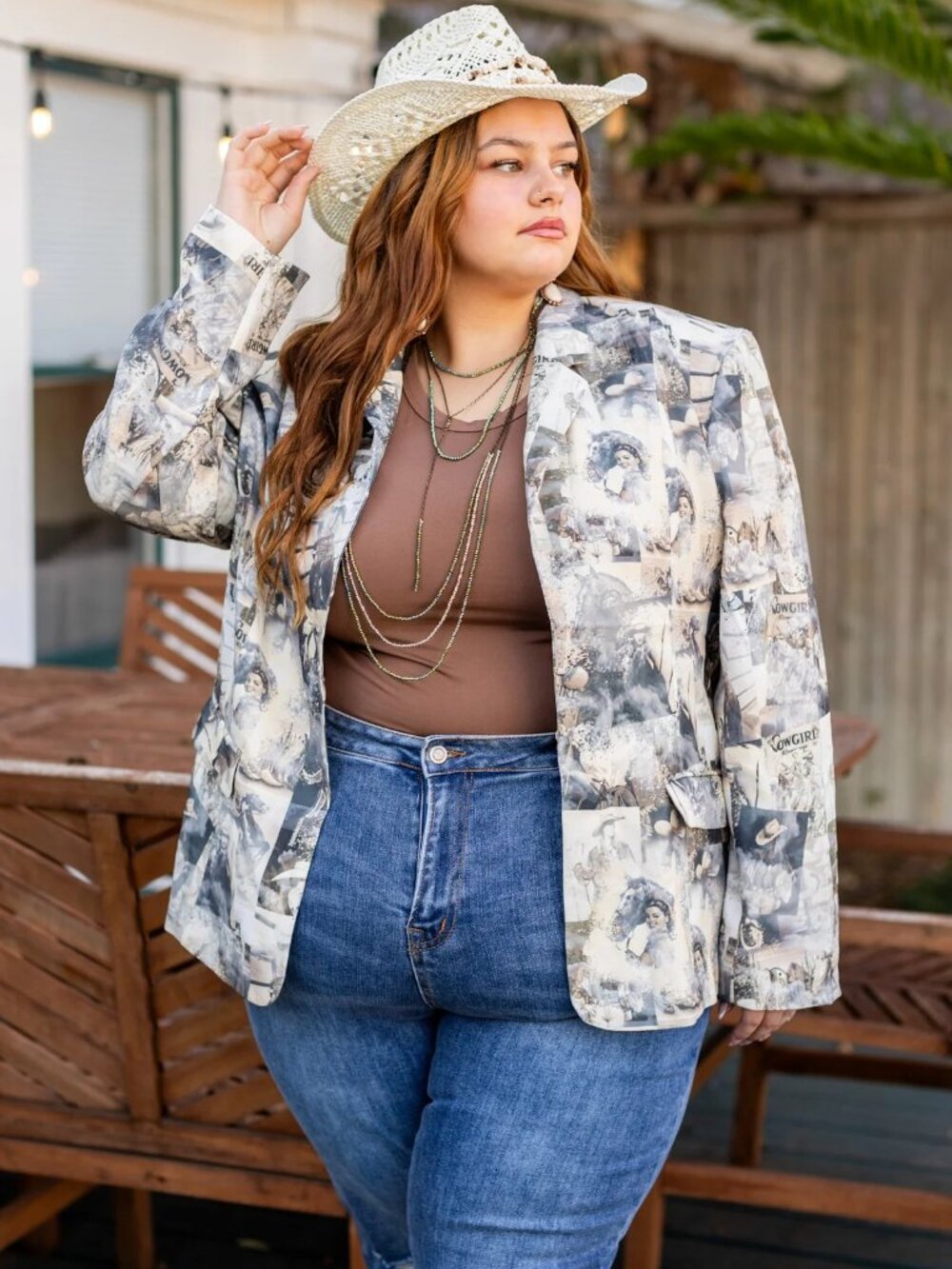 Bronco Belle Boyfriend Blazer - Picture 4 of 6